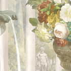 Miniatura fototapety Üppige Blumen und Brunnen fragment #2
