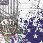 Miniatura fototapety Amerikanische Flagge fragment #2
