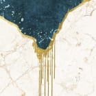 Miniatura fototapety Weißer und blauer Marmor