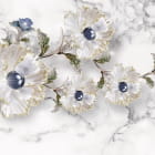 Miniatura fototapety Luxuriöse Blumen auf Marmor