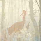 Miniatura fototapety Reiher im Wald fragment # 1