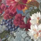 Miniatura fototapety Sommerblühender Blumenstrauß fragment # 1