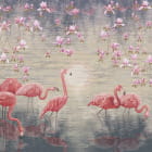 Miniatura fototapety Flamingo im See