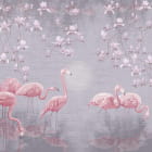 Miniatura fototapety Flamingo am Teich