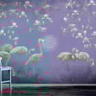 Miniatura fototapety Rosa Flamingos auf dem See we wnętrzu przedpokoju