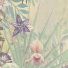 Miniatura fototapety Malerischer tropischer Garten fragment # 1