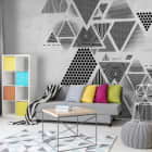 Miniatura fototapety Geometriedreiecke we wnętrzu salonu