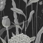 Miniatura fototapety Schwarze und weiße Wildblumen fragment # 1