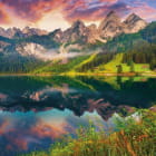 Miniatura fototapety Sonnenaufgang in den Alpen