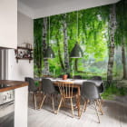 Miniatura fototapety Wunderschöne Birken we wnętrzu kuchni