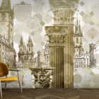 Miniatura fototapety Goldenes Prag we wnętrzu przedpokoju