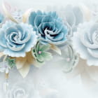 Miniatura fototapety Volumetrische blaue Blüten