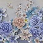 Miniatura fototapety Malerischer Blumenstrauß 3D