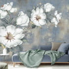 Miniatura fototapety Weiße Magnolie we wnętrzu salonu