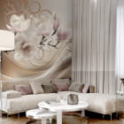 Miniatura fototapety Blühende Magnolie we wnętrzu salonu