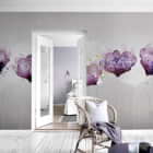 Miniatura fototapety Leuchtend violette Blüten we wnętrzu salonu