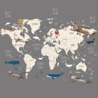 Miniatura fototapety Karte auf grauem Hintergrund