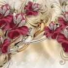 Miniatura fototapety Blumen mit Dekorationen