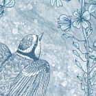 Miniatura fototapety Hellblaue Blüten von oben fragment # 1
