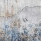 Miniatura fototapety Zeichnung von Blumen an der Wand
