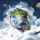 Miniatura fototapety Um die Welt
