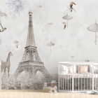 Miniatura fototapety Paris und Akrobaten we wnętrzu pokoju dziecka