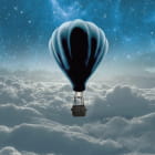 Miniatura fototapety Heißluftballon am Himmel