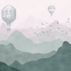 Miniatura fototapety Luftballons und grüne Berge