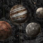 Miniatura fototapety Planeten und Sternbilder