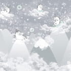 Miniatura fototapety Niedliche Einhörner in den Wolken