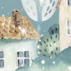 Miniatura fototapety Lustiger Winterflug fragment #2