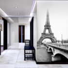 Miniatura fototapety Schwarz-weißes Paris we wnętrzu przedpokoju