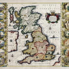 Miniatura fototapety Karte der Britischen Inseln