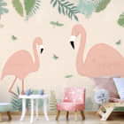 Miniatura fototapety Baby-Flamingos we wnętrzu pokoju dziecka