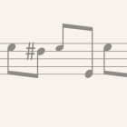 Miniatura fototapety Noten für das Klavier fragment #2