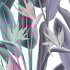 Miniatura fototapety Blühendes Tropenmuster fragment # 1