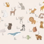 Miniatura fototapety Alphabet mit Tieren