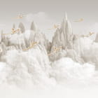 Miniatura fototapety Goldene Vögel in den Bergen