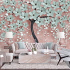 Miniatura fototapety Baum des Glücks 3D we wnętrzu salonu
