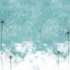 Miniatura fototapety Löwenzahn auf blauem Hintergrund