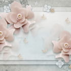 Miniatura fototapety Blumen auf hellem Hintergrund