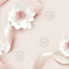 Miniatura fototapety Blumen in rosa Bändern