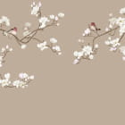 Miniatura fototapety Blumen und Schmetterlinge