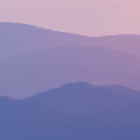 Miniatura fototapety Lila Sonnenuntergang in den Bergen fragment # 1