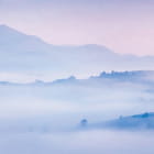 Miniatura fototapety Berge im Nebel