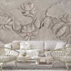 Miniatura fototapety Florales Flachrelief we wnętrzu salonu