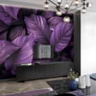 Miniatura fototapety Violettes Laub we wnętrzu salonu
