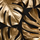 Miniatura fototapety Goldene Monstera-Blätter