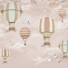Miniatura fototapety Luftballons in rosa Wolken