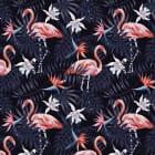 Miniatura fototapety Flamingos in den nächtlichen Tropen